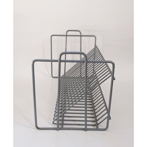 Vintage IKEA 12" Matte Silver Metal 20 CD Storage Rack/Holder - VINK 100.239.49 - Picture 4 of 9